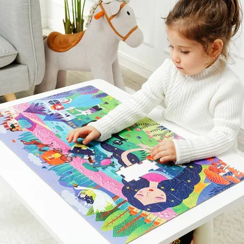 Mideer montessori Çocuk 104 Adet Prenses Eğitim Kağıt Hediye Kutusu yap-boz Oyuncaklar