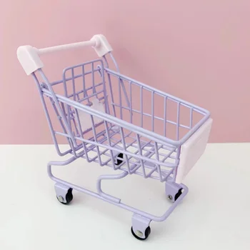 Mini Alışveriş Sepeti Çocuk Oyuncakları Simülasyon Süpermarket El Arabası Depolama Çocuklar Hediyeler Oyuncaklar Zanaat Dekorasyon Çocuklar İçin Harika Oyuncak