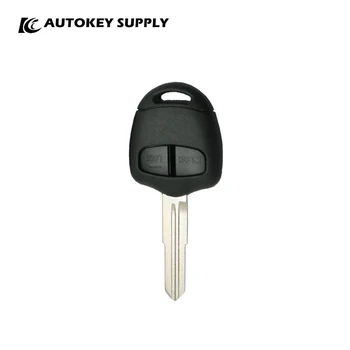 Mitsubishi Evo Outlander için 2 düğmeli uzak anahtar Kabuk (Sol) Logo Olmadan Autokeysupply AKMSS235
