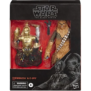 Orijinal Star Wars Siyah Serisi Chewbacca & C-3PO Oyuncaklar 6 