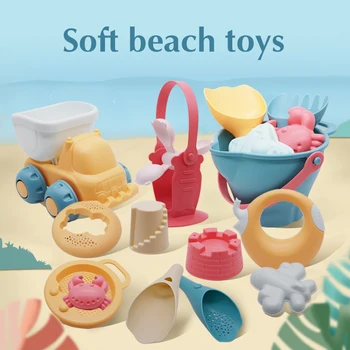 Plaj oyuncakları Çocuklar İçin 5-17 adet Bebek Plaj Oyunu Oyuncaklar Çocuk Sandbox Seti Kiti Yaz Oyuncaklar Plaj Oyun Kum Su Oyun Arabası