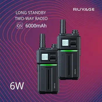 PMR 446 Walkie Talkie Taşınabilir Uzun Bekleme Iletişim Radyolar Profesional Talkie Walkies Iki Yönlü Telsiz Alıcı-verici Ruyage Q5