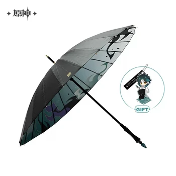Satış öncesi: [miHoYo] Oyun Genshin Darbe Xiao Bane Tüm Kötü Tema Güneş koruyucu Şemsiye Anime Cosplay Prop Hediye Kolye güneş şemsiyesi