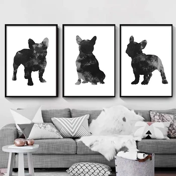 Tam matkap 5D DIY elmas nakış Hayvanlar Siyah Fransız Bulldog kare elmas boyama Çapraz Dikiş köpek Taklidi mozaik