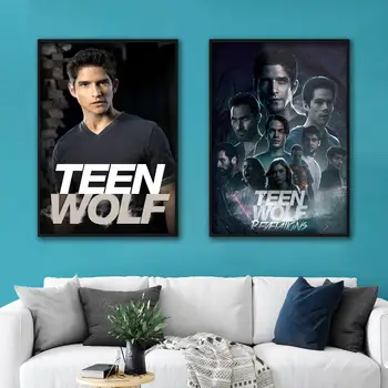 Teen Wolf poster Dekoratif Tuval Posterler Odası Bar Cafe Dekor Hediye Baskı Sanat Duvar Resimleri