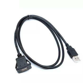 USB Männlichen zu Weiblichen AUX Temizleme Panel Mount Verlängerung Kabel für Oto Boot Pano (Quadratischen Kopf Motorrad Lkw 