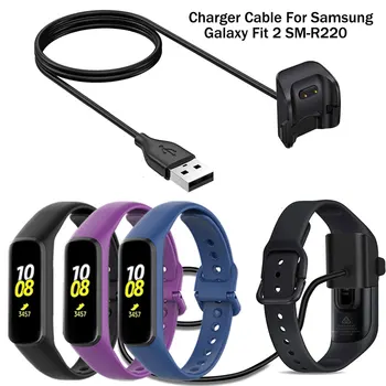 USB şarj yuvası Taşınabilir Güç Adaptörü Güvenlik Hızlı şarj aleti kablosu Samsung Galaxy Fit 2 İçin SM R220 akıllı saat Aksesuarları