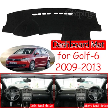 Volkswagen VW Golf 6 için MK6 2009~2013 5K Kaymaz Mat Dashboard Kapak Pad Güneşlik Dashmat Halı Aksesuarları 2010 2011 2012