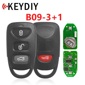XNRKEY Orijinal Yedek 3 + 1 Düğmeler KEYDIY B09-4 uzaktan kumandalı anahtar B Serisi KD900 KD900+, URG200 KD-X2 Anahtar Makinesi
