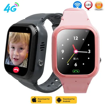 Yeni GPS akıllı saat Çocuklar HD Kamera Desteği 4G Sım Kart Çağrı Smartwatch Wifi GPS Konumlandırma iPhone Çocuk Çocuk Sıcak Satış