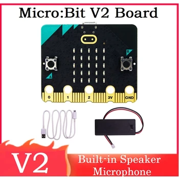 YENİ BBC Mikro: Bit V2 Kiti Dahili Hoparlör Mikrofon Dokunmatik Duyarlı Programlanabilir Geliştirme Kurulu + Pil Kutusu DIY Projesi