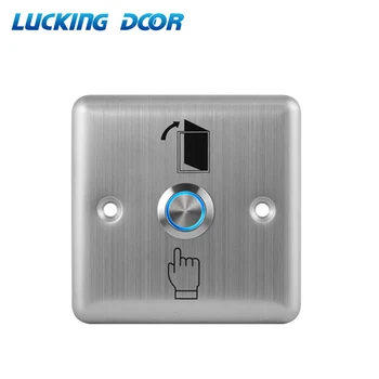 ŞANSLI kapı LED Aydınlatmalı Paslanmaz Çelik Çıkış Düğmesi basmalı düğme Kapı Sensörü Açacağı Bırakma Erişim Kontrolü için